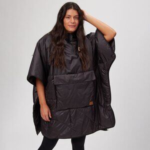 NEW RUMPL NANOLOFT BLACK PUFFY PONCHO ONE SIZE (Never worn)